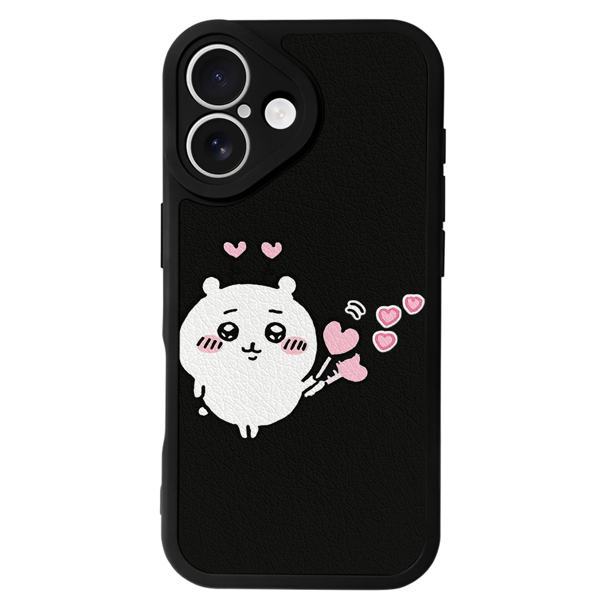 （画像用） ちいかわ ちいかわ Chii-kawa chiikawa 【iPhone 16シリーズ対応】シリコンスマホケース（レザー調） 材質：シリコン